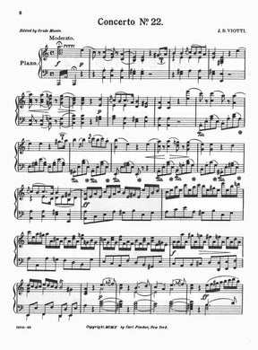 Viotti, GB - Violin Concerto No 22 in A Minor - Violin and Piano - edited by Musin - Carl Fischer