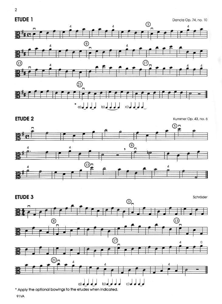 Solos and Etudes, Book 2, Viola By Gerald E Anderson Edited by Robert Frost Published by Neil A Kjos Music Company