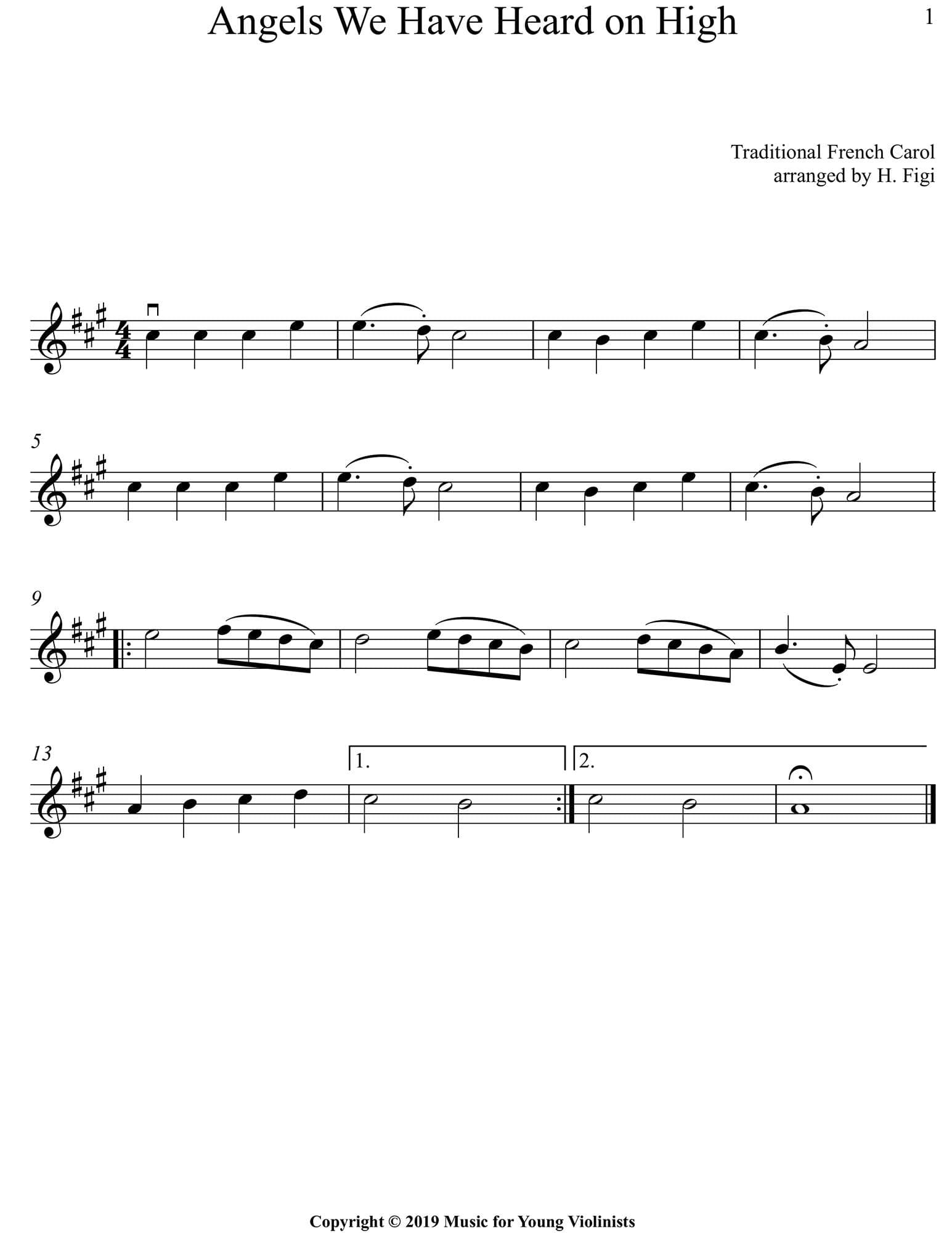 Figi, Heather - Holiday Joy! - Holiday songs for 1-4 Violins  - Digital Download