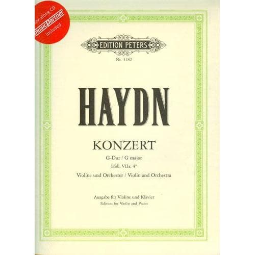 Haydn, Franz Joseph - Concerto No 2 in G Major, Hob VIIa:4 - Violin and Piano - Book/CD set - Edition Peters
