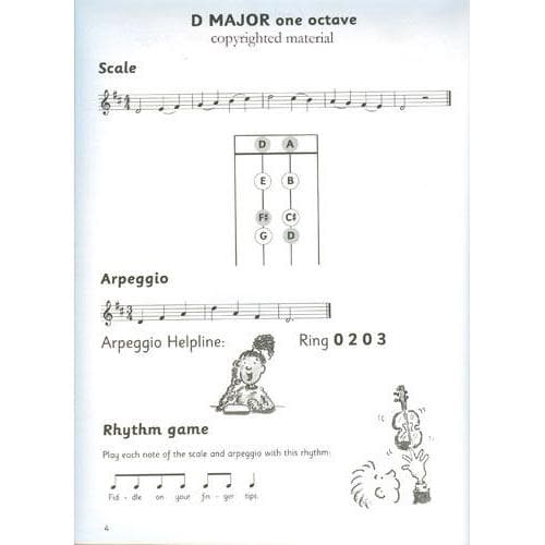Fiddle Scales Music Book for Beginners