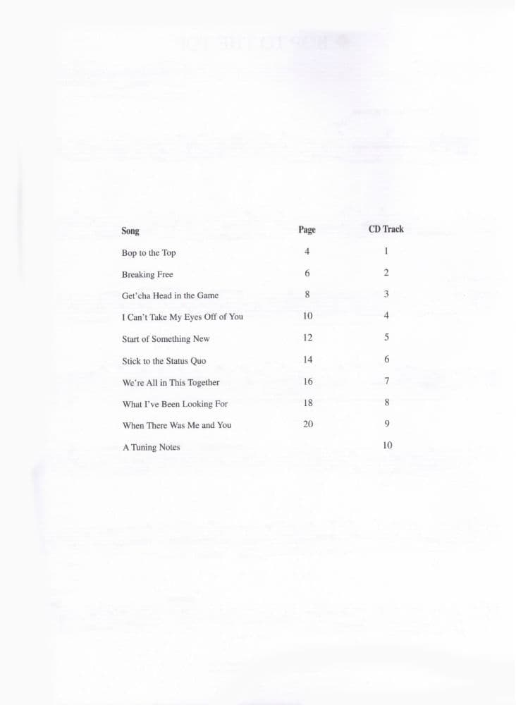 High School Musical - Viola - Book/CD set - Hal Leonard Edition