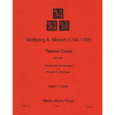 Mozart, WA - 12 Duets, K 487 - Violin and Cello - arranged by Ronald C Dishinger - Medici Music Press