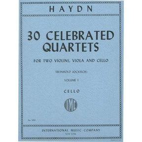 Haydn, Franz Joseph - 30 Celebrated Quartets, Volume 1 - String Quartet - edited by Reinhold Jockisch - International Edition