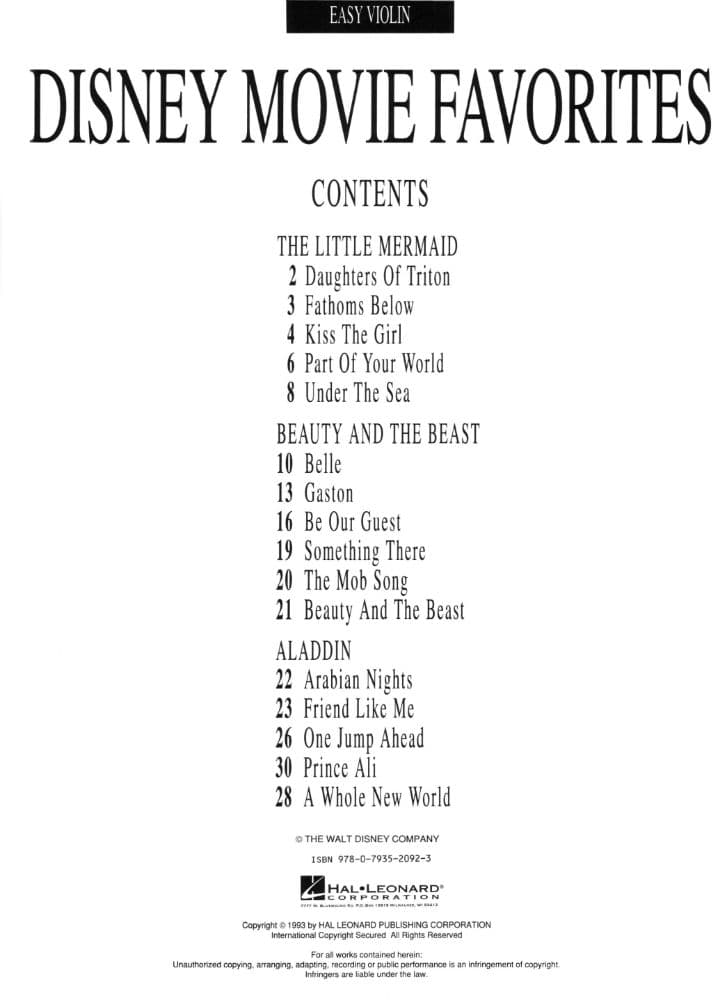 Disney Sheet Music, Soundtracks & Scores