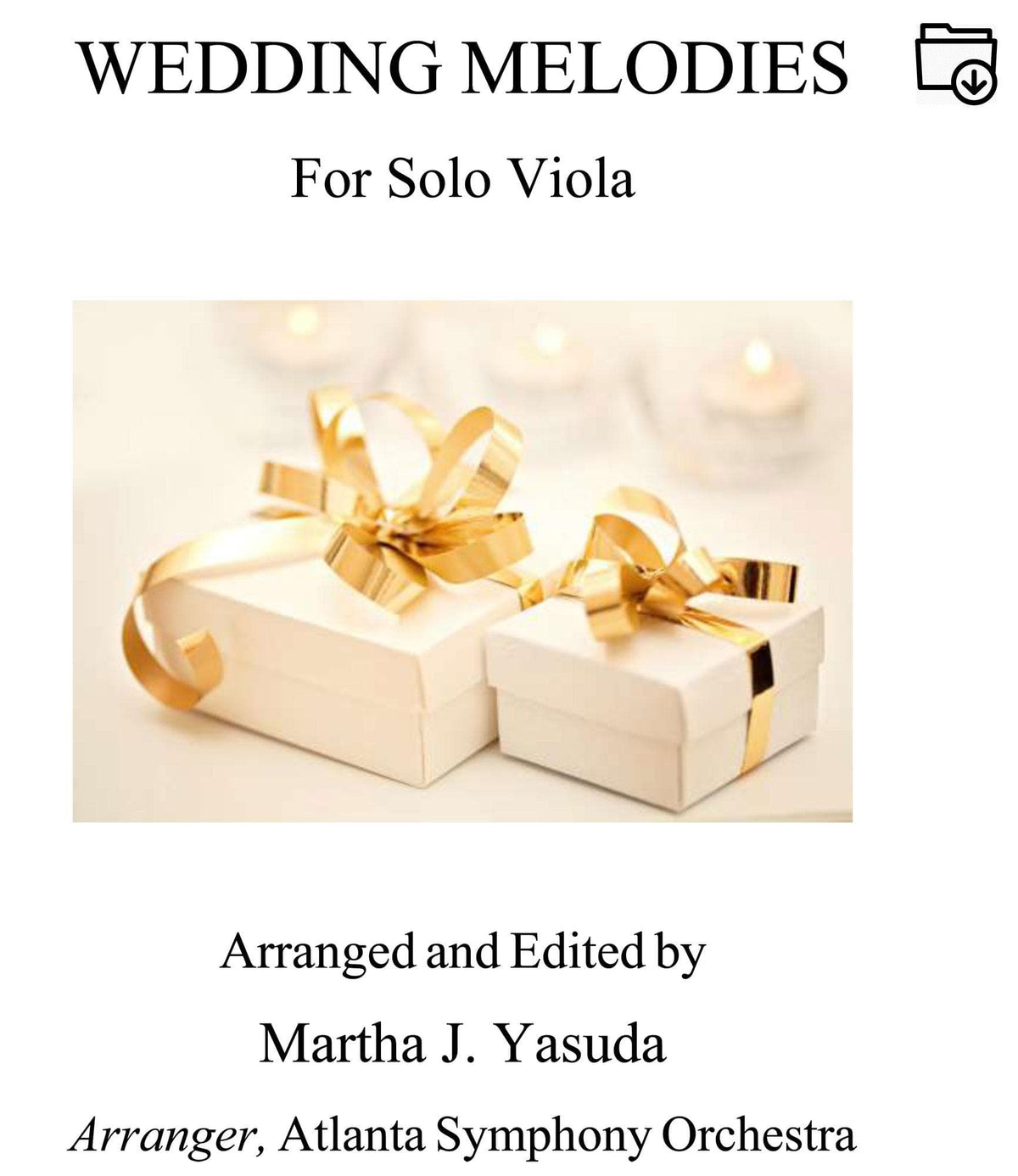 Yasuda, Martha - Wedding Melodies For Solo Viola - Digital Download