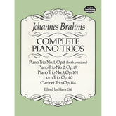 Brahms, Johannes - Complete Piano Trios Score - Dover Publication