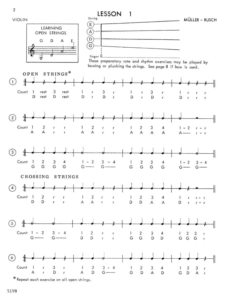 Müller/Rusch - String Method, Book 1 - Violin - Kjos Music Co
