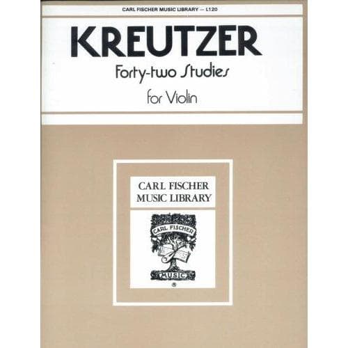 Kreutzer, Rodolphe - 42 Studies - Violin - edited by Singer - Carl Fischer