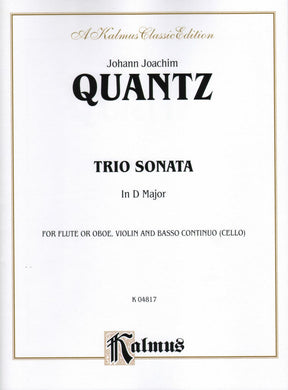 Quantz - Trio Sonata in D Major For Flute Violin and Cello Score & Parts Published by Alfred Music Publishing