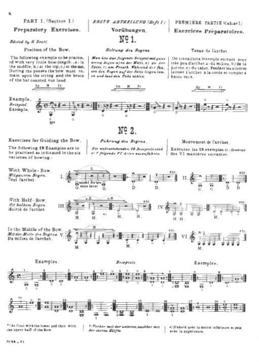 Sevcik, Otakar - School of Bowing Technics, Op 2, Book 1 - for Violin - Carl Fischer