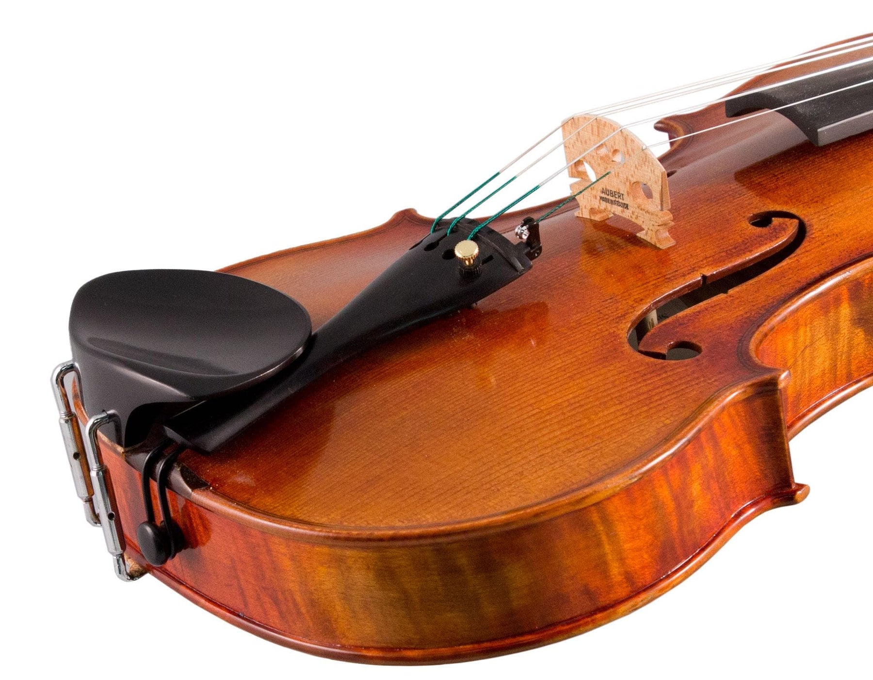Teka Ebony Violin Chinrest - Medium Plate