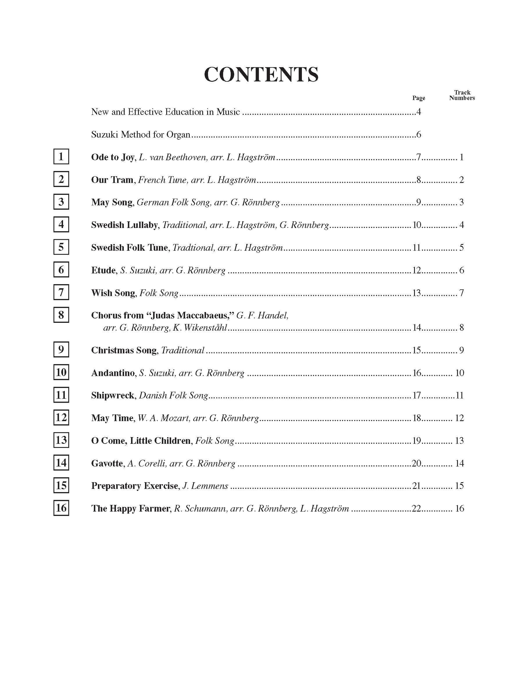 Suzuki Organ School Method Book and CD, Volume 3