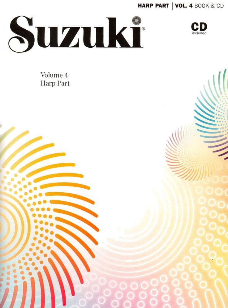 Suzuki Harp School Method Book and CD, Volume 4, Performed by Dastrup