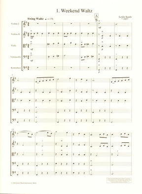 Searle, Leslie - Swing Waltzes for String Ensemble Score and Parts Published by Schott Music