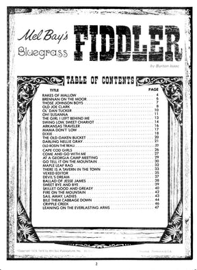 Bluegrass Fiddler for Violin by Burton Isaac - Mel Bay Publication