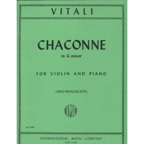 Vitali Chaconne G Major: International Violin Sheet Music