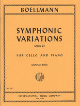 Boellmann, L - Symphonic Variations Op 23 for Cello and Piano - International Edition