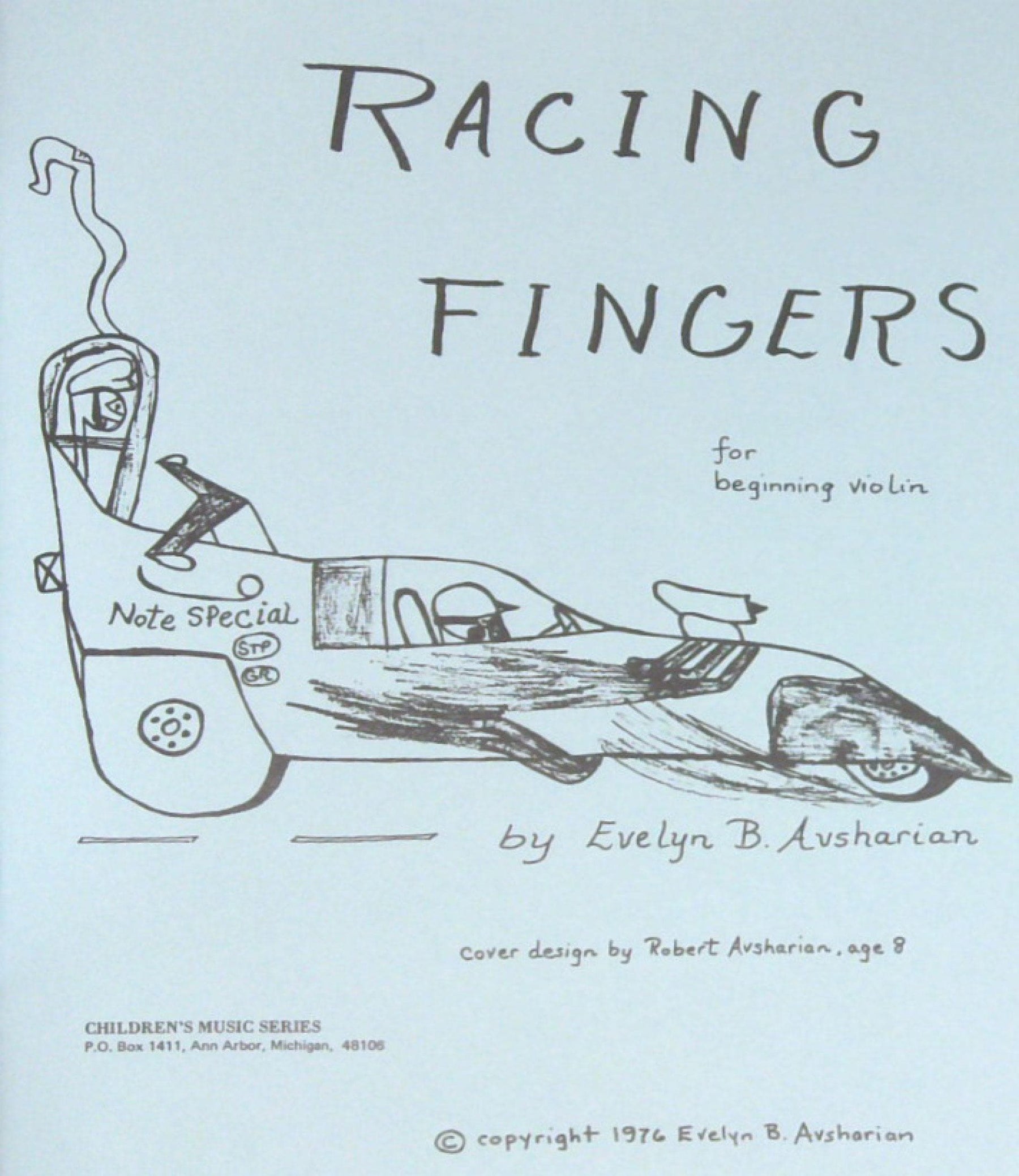 Racing Fingers for Beginning Violin - Book for Violin by Evelyn Avsharian - Digital Download