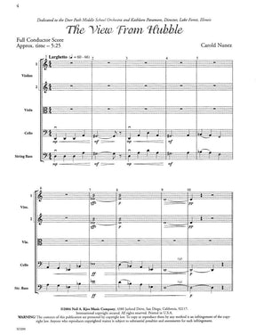 The View from Hubble, for String Orchestra By Carold Nunez Published by Neil A Kjos Music Company
