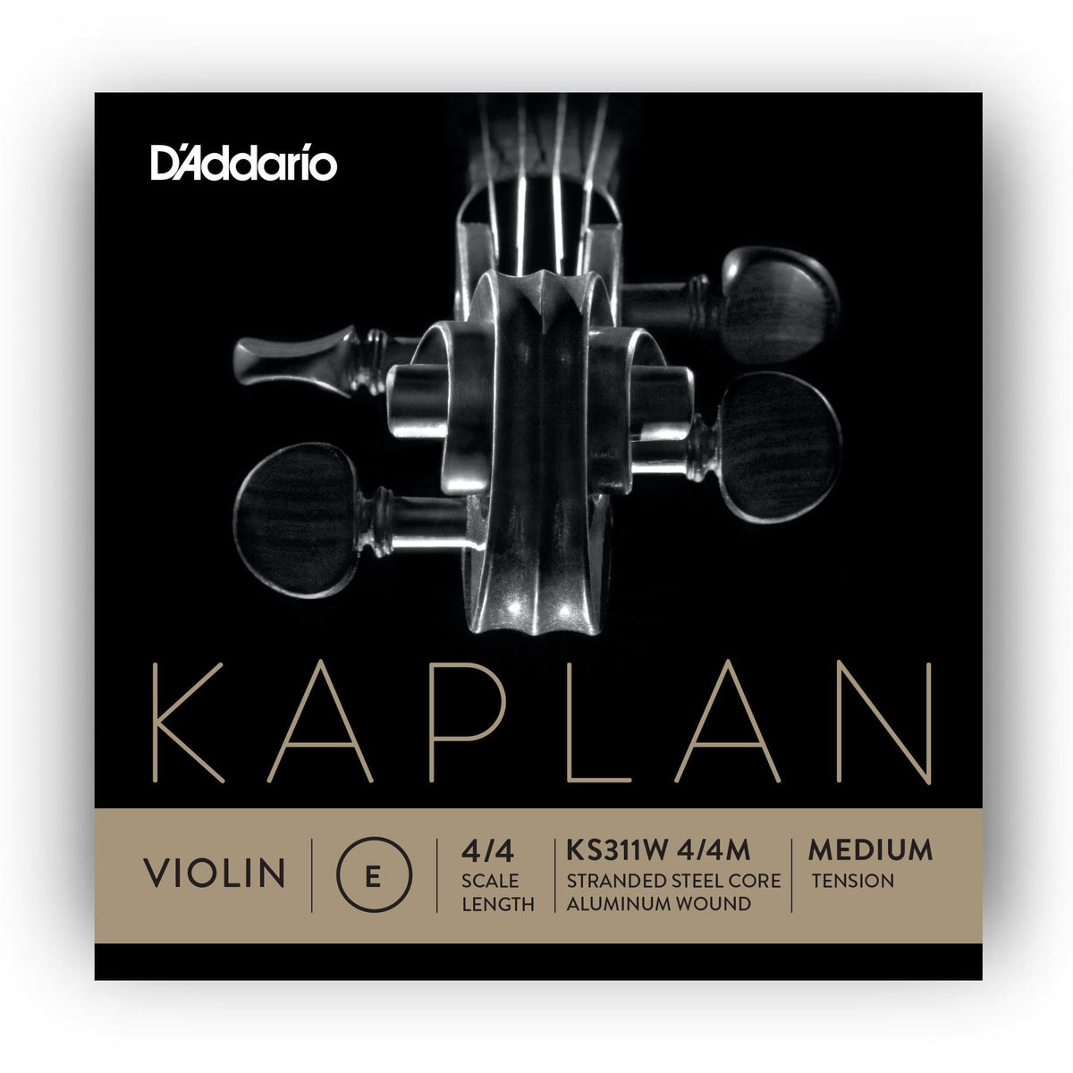 Kaplan Violin E String - 4/4 size - Medium Gauge