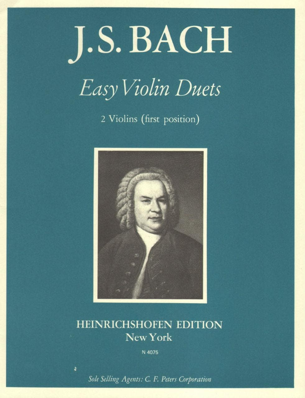 Bach, JS - Easy Violin Duets for Two Violins - Heinrichshofen's Verlag Edition