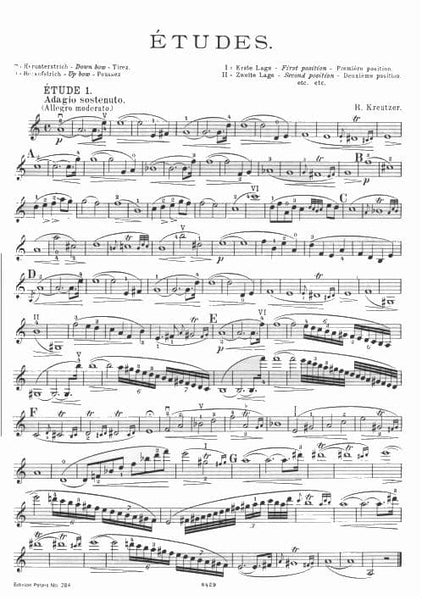 Kreutzer 42 Studies for Violin クロイツェル Master violin technique with Kreutzer studies