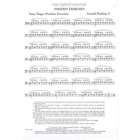 Starker - An Organized Method of String Playing Left Hand Cello Exersizes Published by Peer Music