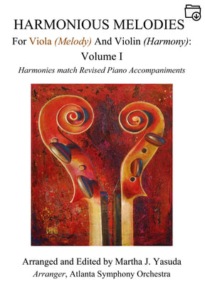 Yasuda, Martha - Harmonious Melodies For Viola And Violin, Volume I - Digital Download