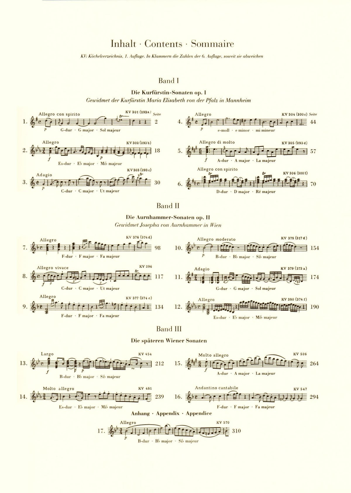 Mozart, WA - Sixteen Sonatas, Volume 3 - Violin and Piano - edited by Wolf-Dieter Seiffert - G Henle Verlag URTEXT