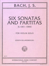 Bach, JS -  6 Sonatas and Partitas for Solo Violin, BWV 1001-1006 - edited by Joseph Hellmesberger - International Music Company