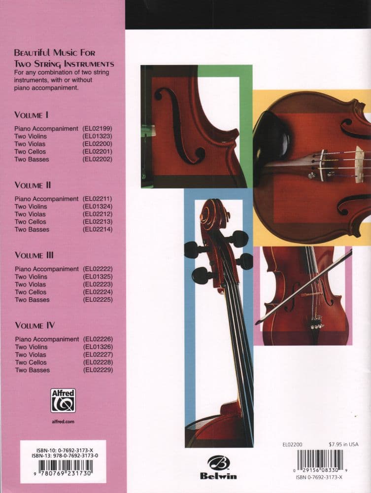 Applebaum, Samuel Beautiful Music For Two Violas, Volume 1 Belwin