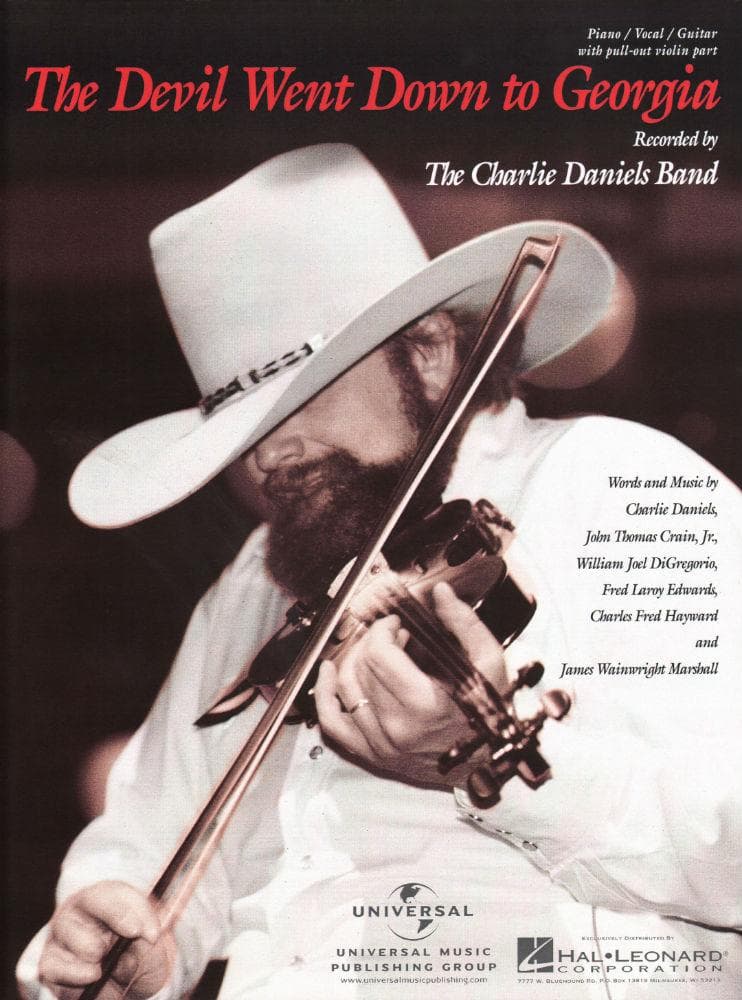 Charlie Daniels Band - Devil Went Down to Georgia for Piano, Vocal and Guitar with Violin Part - Hal Leonard Publication