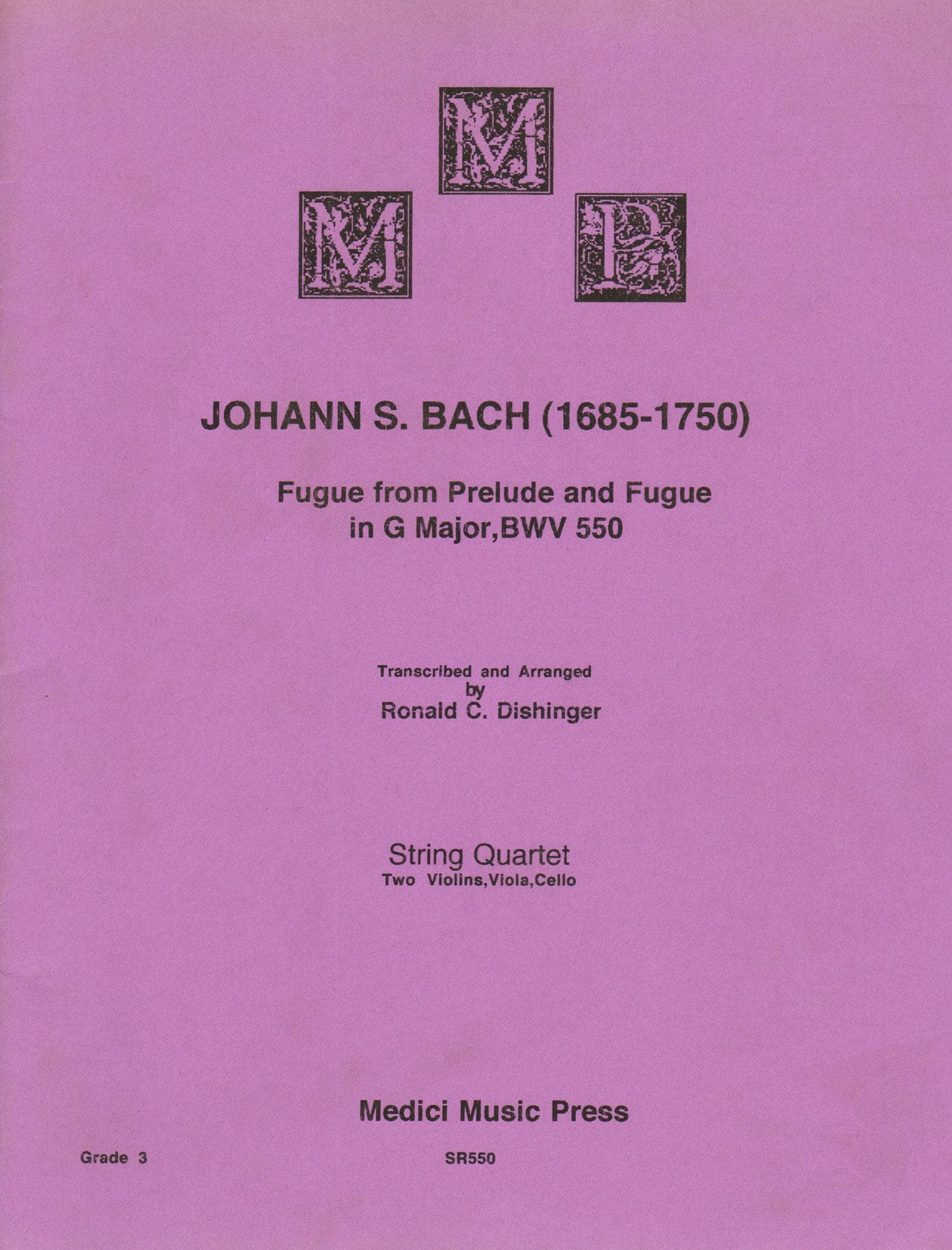 Bach Fugue G Major Sheet Music - Classical Score