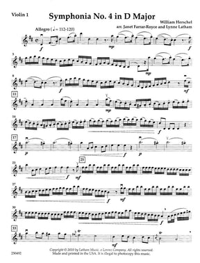 Herschel-Symphonia No 4 D Major String Orchestra