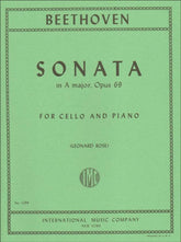 Beethoven, Ludwig - Sonata No 3 in A Major Op 69 for Cello and Piano - Arranged by Rose - International Edition