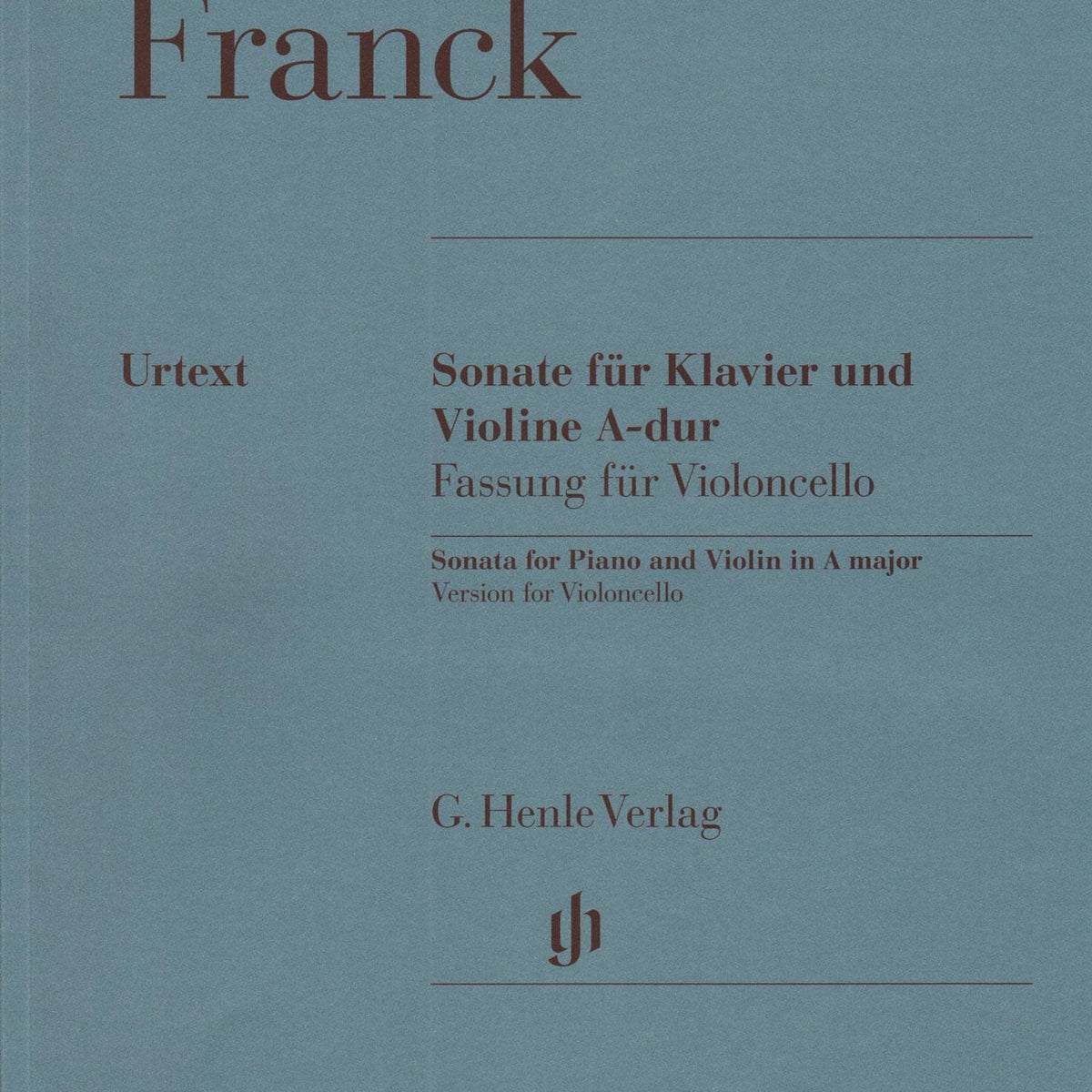 Franck Sonata for Piano & Cello in A Major Sheet Music