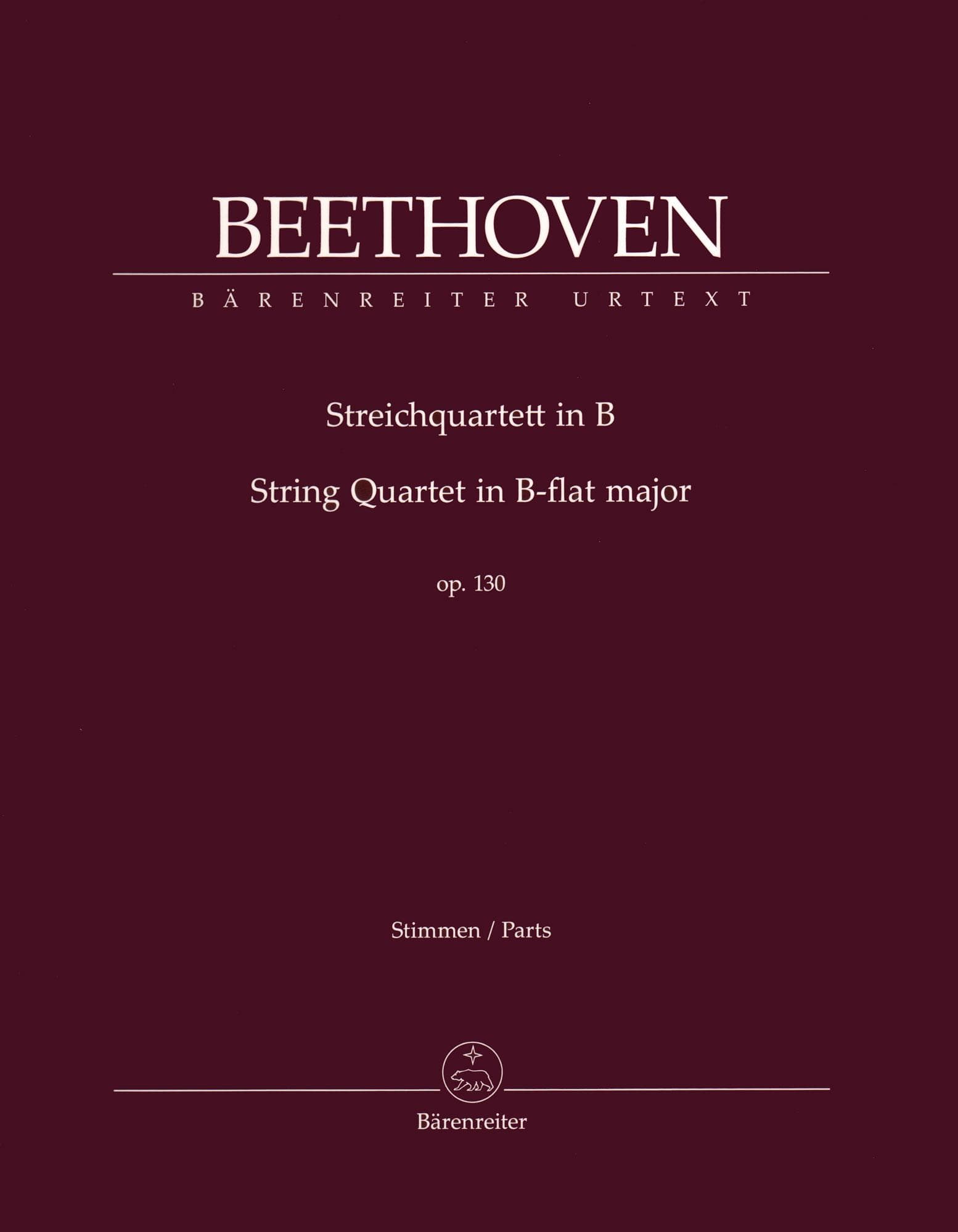 Beethoven String Quartet Op 130 Sheet Music
