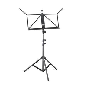 Aluminum Light Music Stand With Bag Black