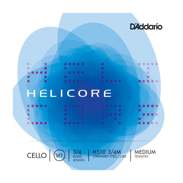 D'Addario Helicore Cello String Set - 3/4 size - Medium Gauge
