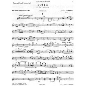 Ropartz, J Guy - Trio in a minor (1918) - Violin, Cello, and Piano - Lauren Publications