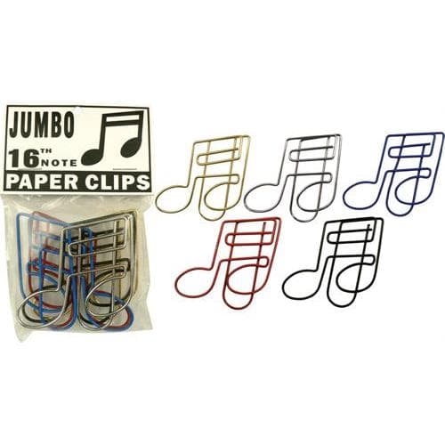 Jumbo Paper Clips - 16th Note Design
