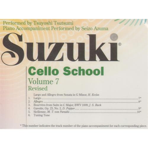 Suzuki Cello School CD, Volume 7, Performed by Tsutsumi