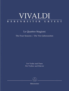 Vivaldi, Antonio - Four Seasons ( Complete ) For Violin and Piano URTEXT Published by Barenreiter