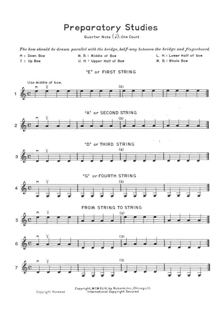 Hohmann/Wohlfahrt - Beginning Method for Violin, Volume 1 - compiled and edited by Harvey S Whistler - Rubank Edition (Hal Leonard)