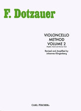 Dotzauer, J Friedrich - Method for Cello, Volume 2 - Cello solo - edited by Johannes Klingenberg - Carl Fischer Edition