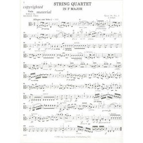 Beethoven, Ludwig - Six String Quartets, Op 18 - Two Violins, Viola and Cello - edited by the Guarneri Quartet - Continental Publication