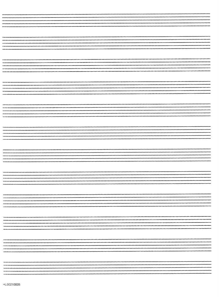 Wirebound Music Manuscript Paper
