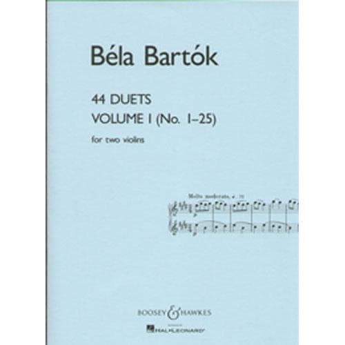 Bartók, Béla - 44 Duets, Volume 1 (Nos 1-25) - Two Violins - Boosey & Hawkes Edition