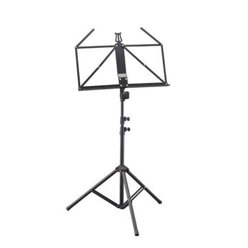Aluminum Light Music Stand With Bag Black